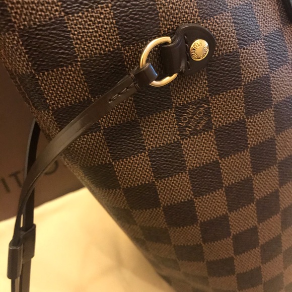 100% AUTHENTIC Louis Vuitton Neverfull MM Damier - Picture 5 of 8